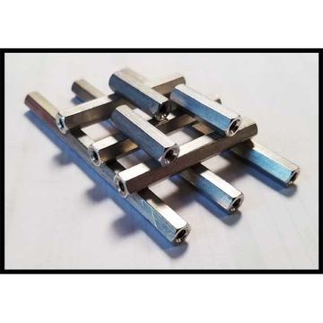 Metal Hex Spacers - 1/4" - 7/8" (#6-32 Thread, Female/Female)